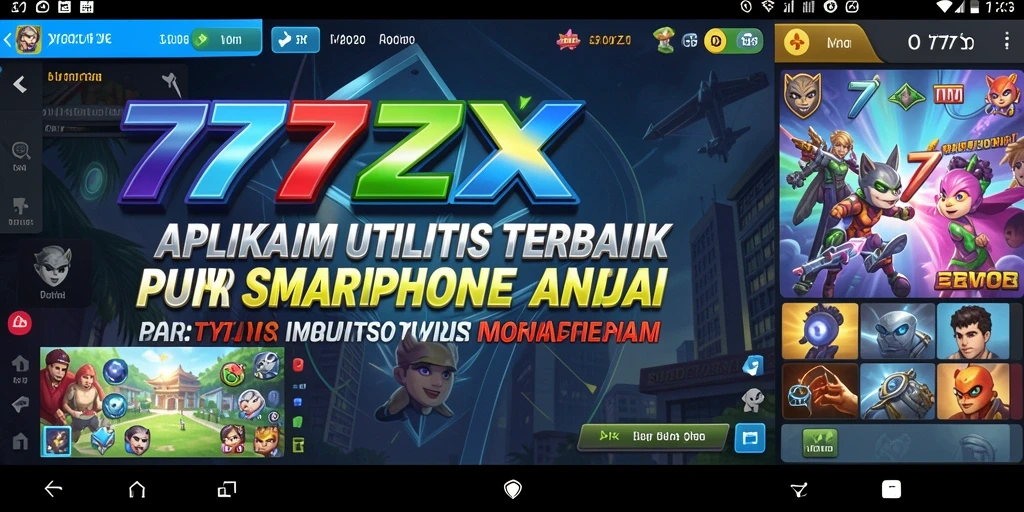 Tampilan antarmuka 777ZX yang sederhana dan intuitif.
