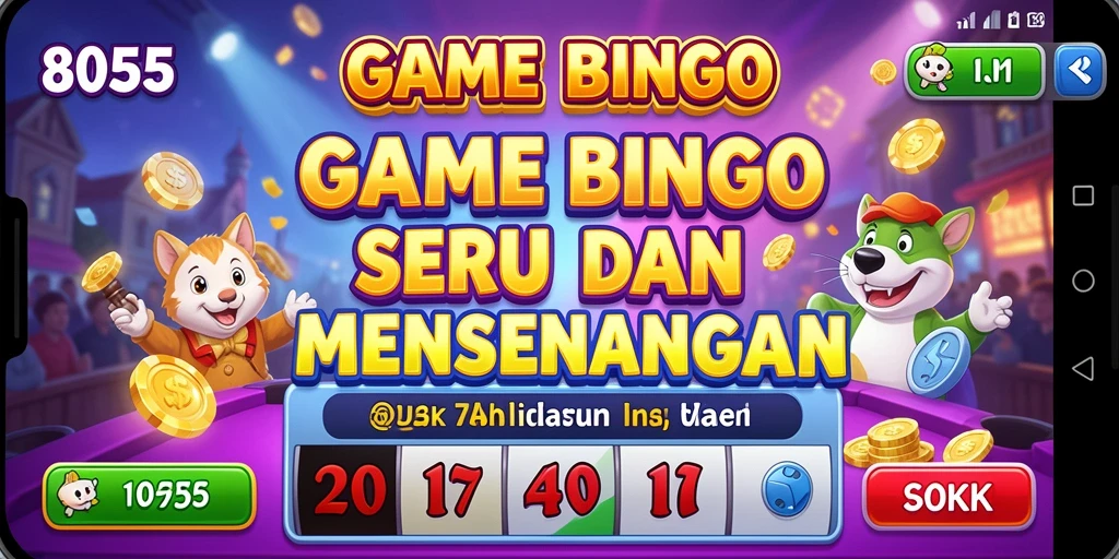 Tampilan gameplay Bingo yang seru dan interaktif di 8055.