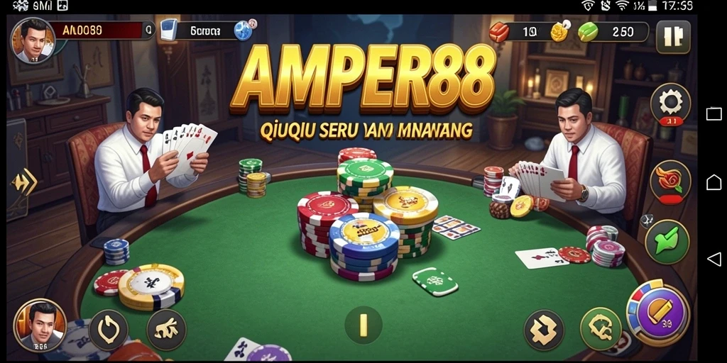 Screenshot gameplay QiuQiu yang menarik dari AMPER88.