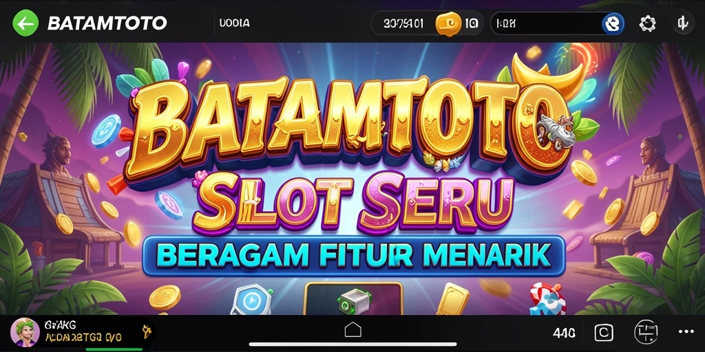 Tampilan gameplay Slot yang menarik dan penuh warna di BATAMTOTO.