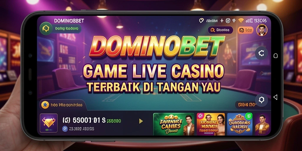 Tampilan gameplay Live Casino yang seru di DOMINOBET.