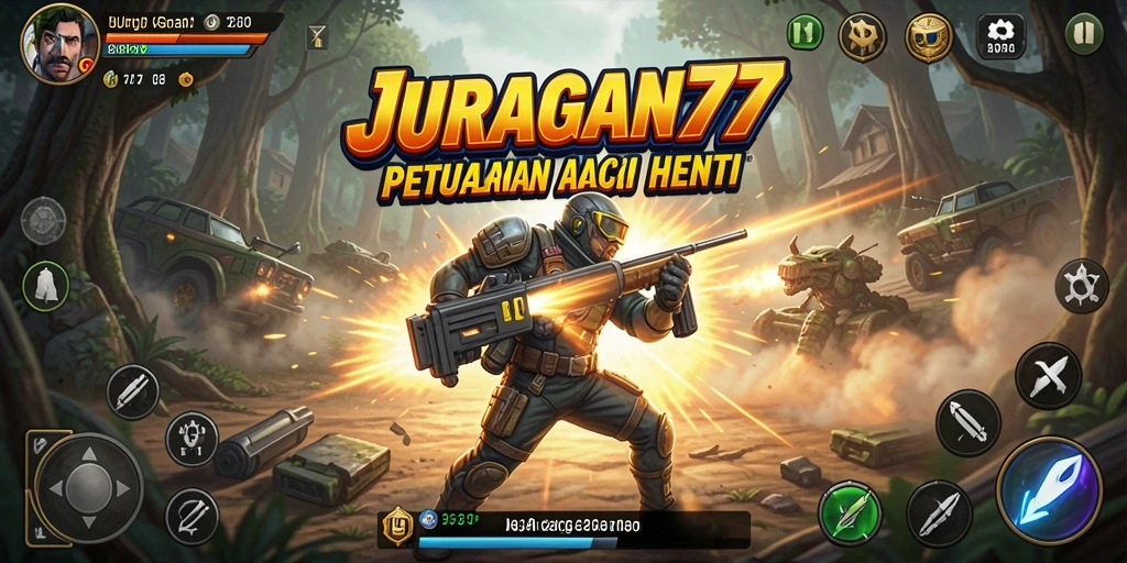 Screenshot JURAGAN77 menampilkan pertarungan mendebarkan dengan grafis yang memukau.