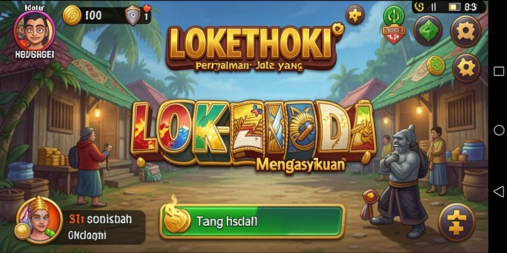 Tangkapan layar utama LOKETHOKI menampilkan pengalaman gameplay Idle yang mengasyikkan.