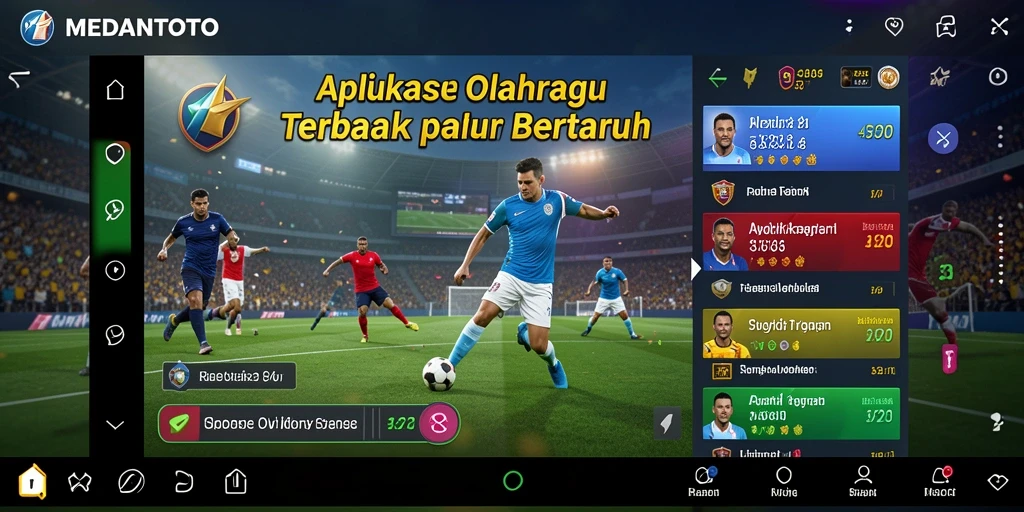 Tampilan utama MEDANTOTO menampilkan berbagai pilihan taruhan olahraga.