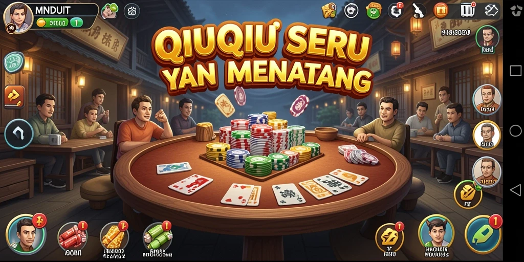 Gameplay seru MNDUIT dengan tampilan kartu QiuQiu.