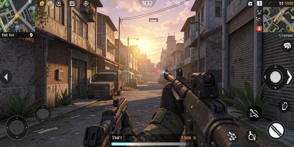 Tampilan gameplay seru dalam N32 dengan aksi menegangkan.
