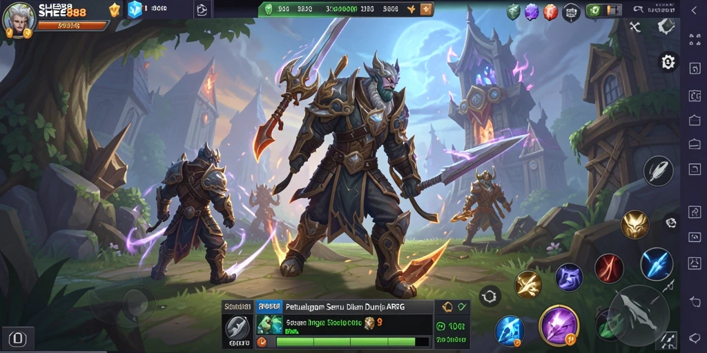 Tampilan gameplay seru di SHE888 dengan pertarungan yang mendebarkan.