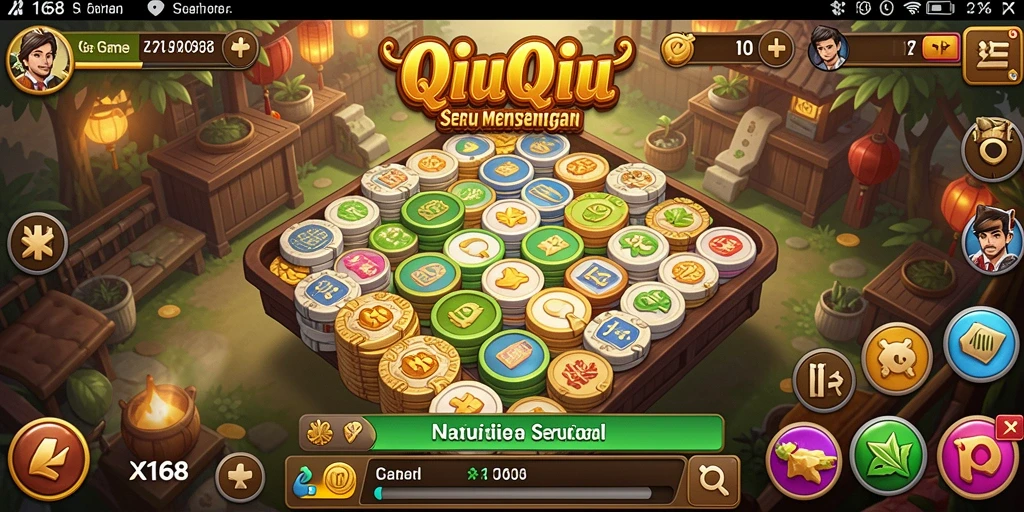 Tampilan gameplay menarik di X168 dengan kartu QiuQiu.